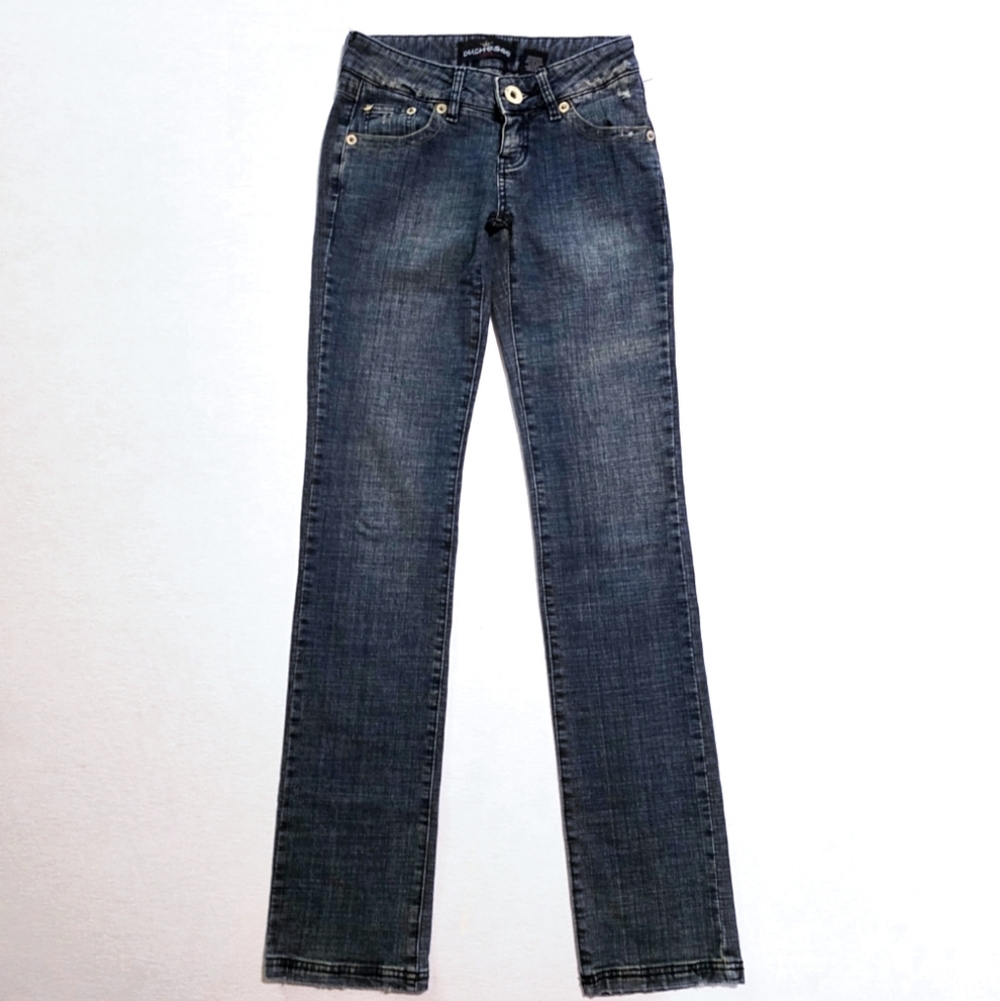 Duchesse Jeans Vintage Y2K Straight Leg Low Rise Distressed Denim